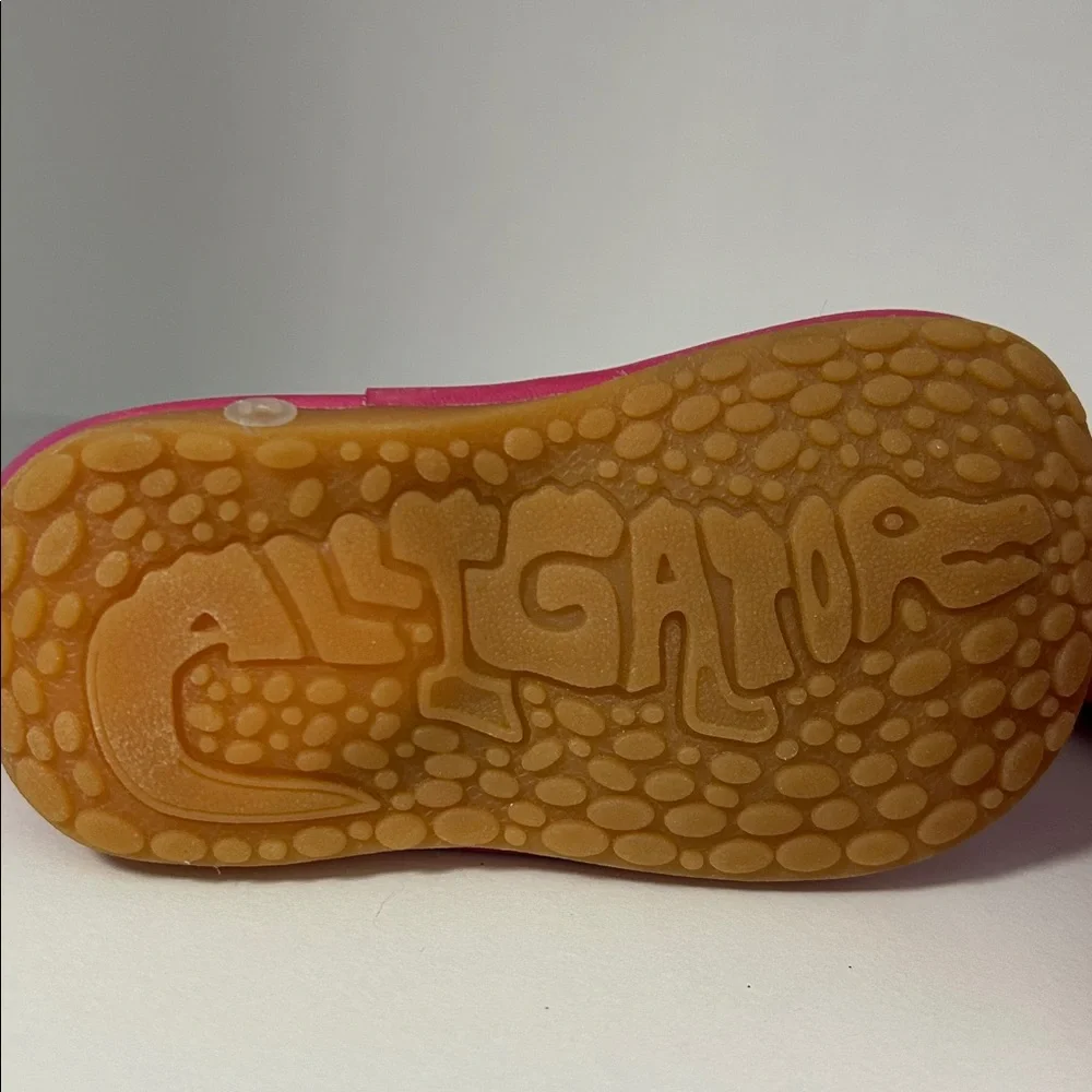 Squeak‎ Me Alligator Girls Toddler 3 Boots Pink Western Zip Up B130